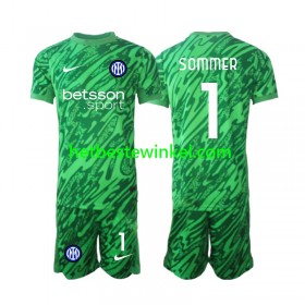 Inter Milan Yann Sommer 1 Voetbalshirts Doelman Kind Thuis 2024-25